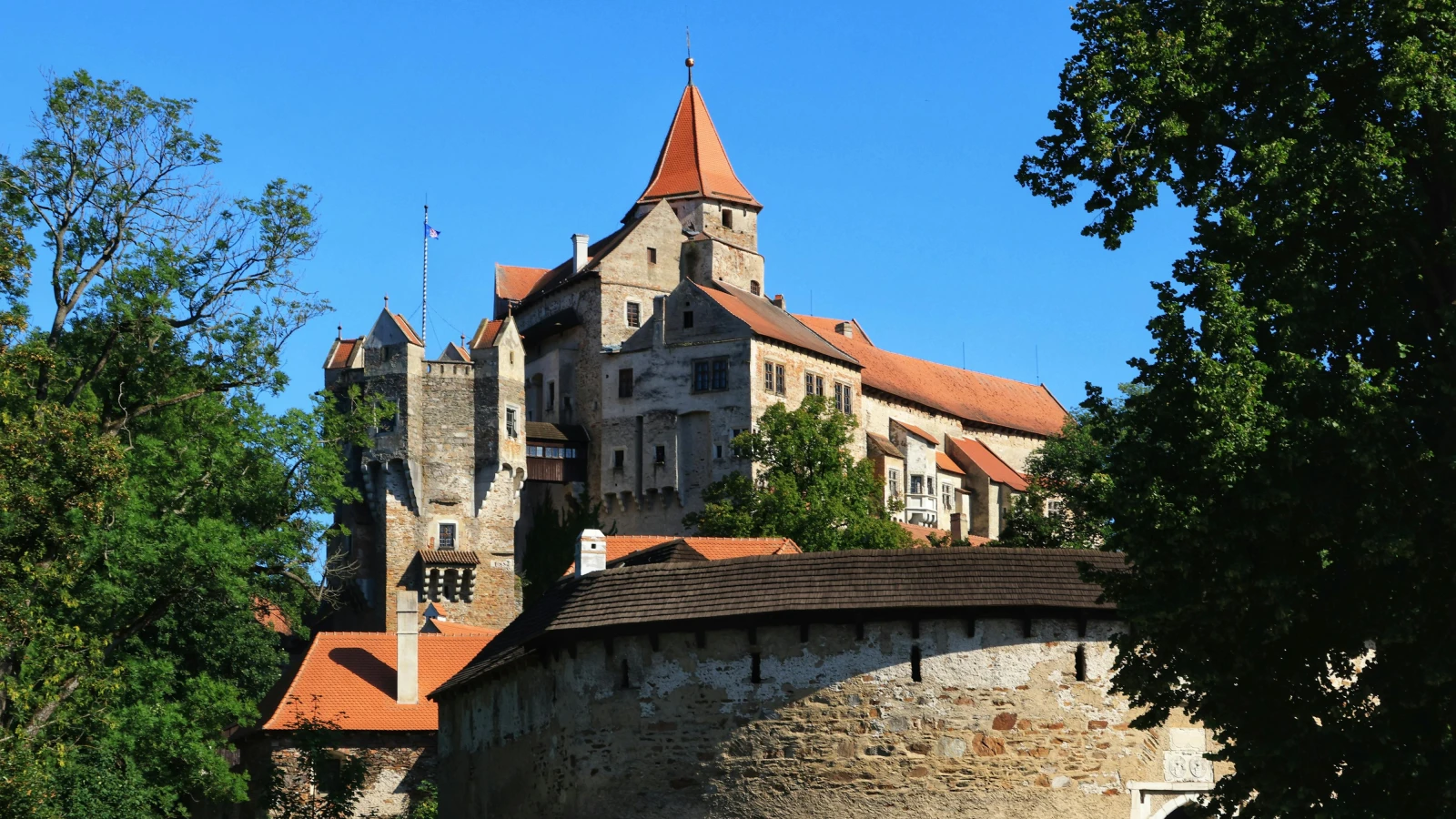 Historic medieval architecture of Petrovic Castle Podgorica Montenegro