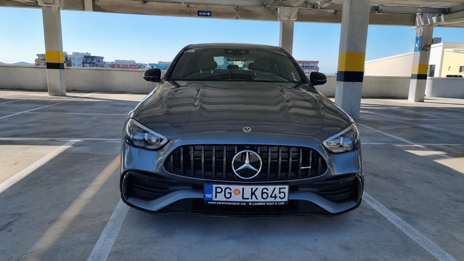 Mercedes AMG C63 luxury car rental Podgorica Montenegro